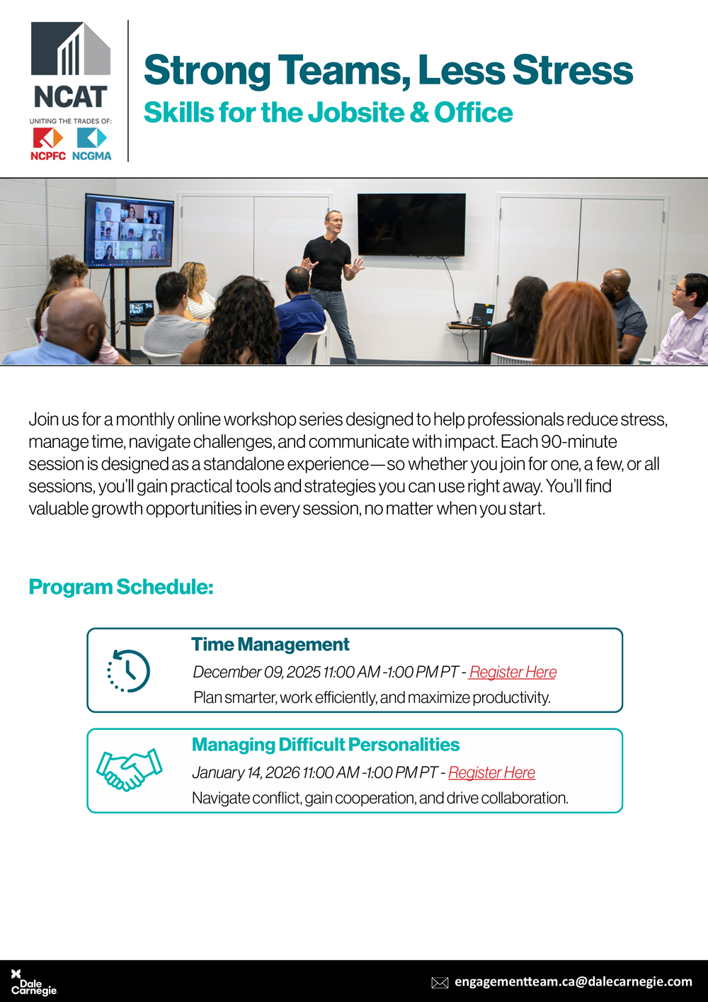 Strong Teams, Less Stress: Skills for the Jobsite & Office