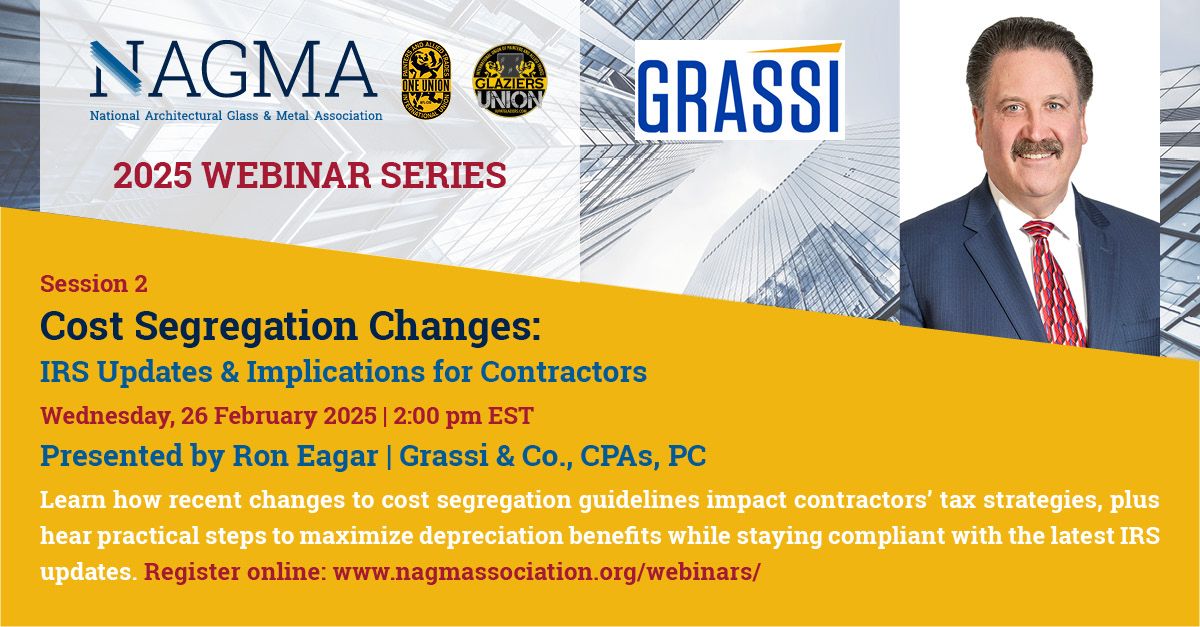 Session 2: Cost Segregation Changes: IRS Updates & Implications for Contractors